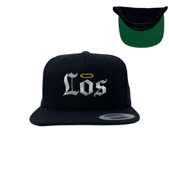 Los Old English Snapback Hat - Picture 1 of 7